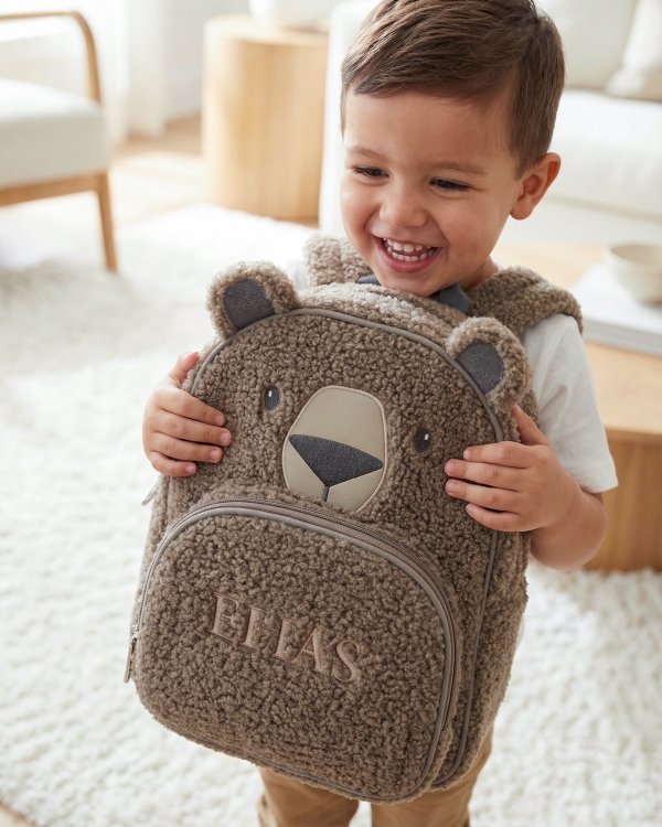 Barneryggsekk med navn
