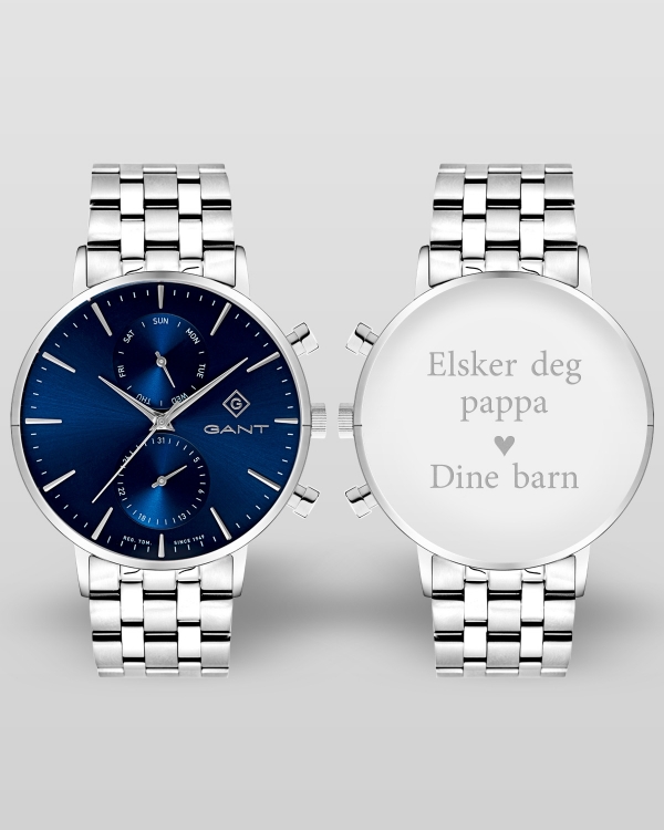 GANT Park Hill Day-Date II-klokke med personlig gravering