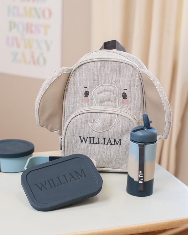 Matboks i silikon for barn, marineblå - Sky