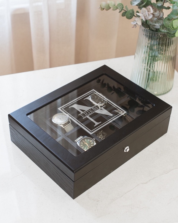 Klokkeskrin som graveres med valgfri tekst