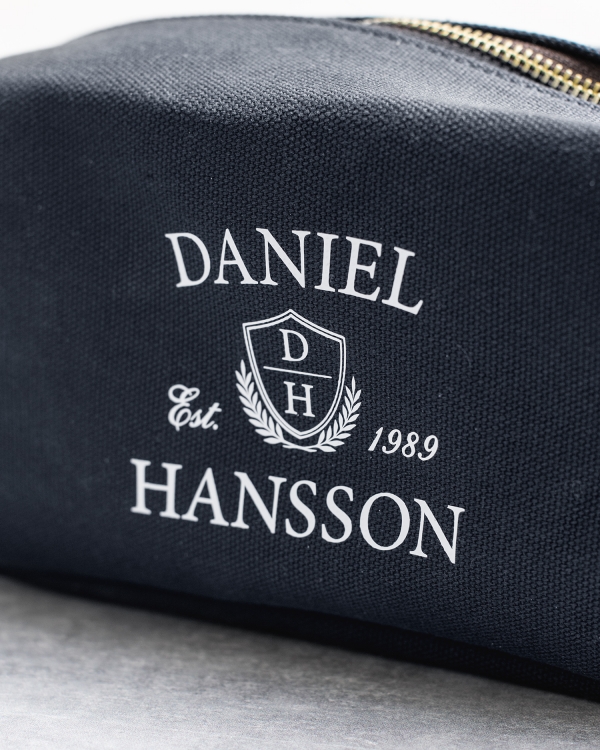 Necessær med navn, herre, marineblå - Lounge