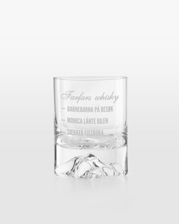 Gravert whiskyglass