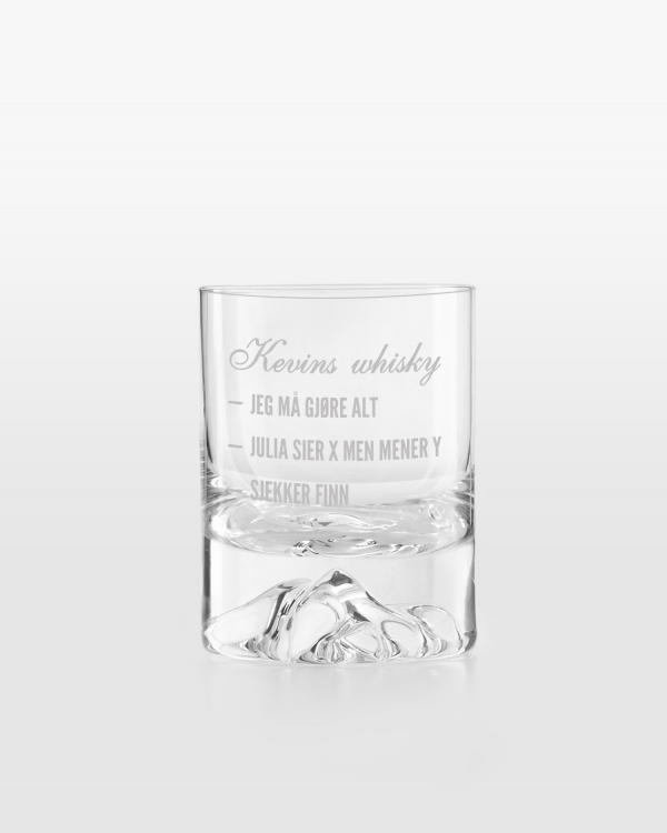 Gi bort et gravert whiskyglass til han som allerede har alt